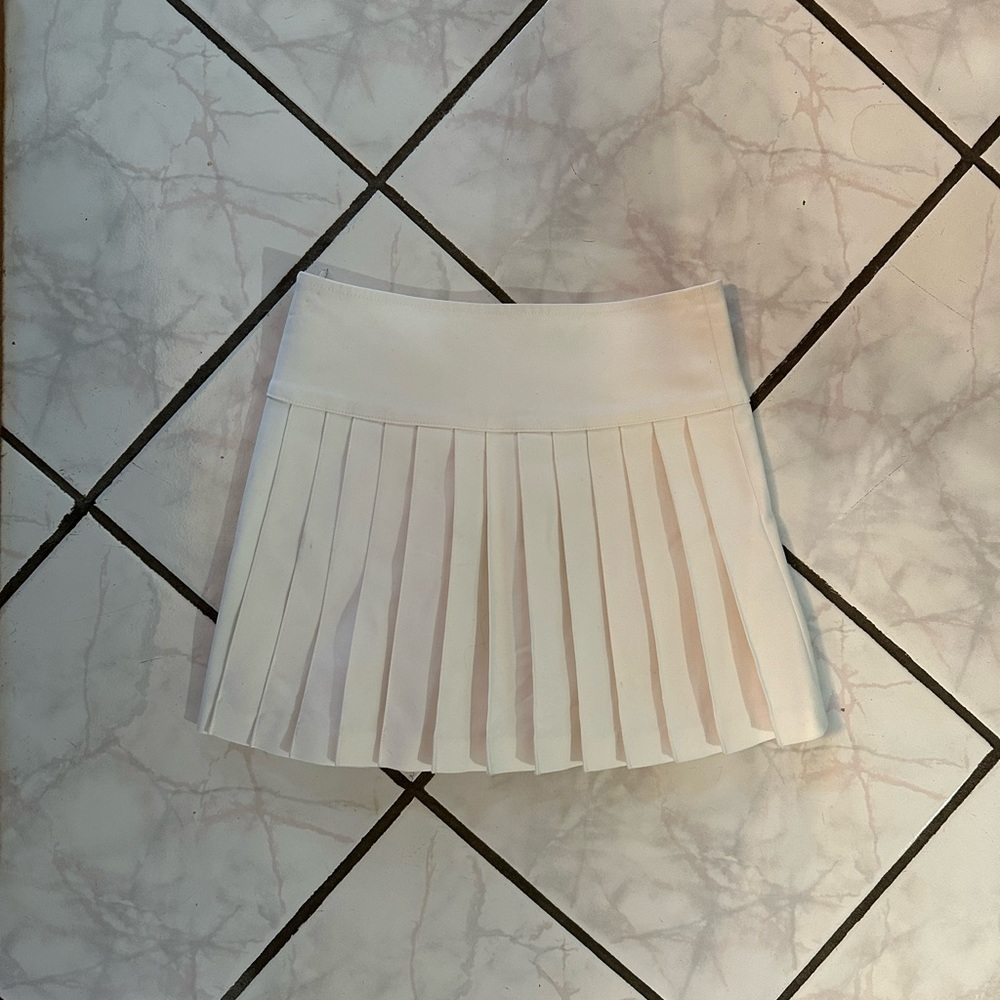 Designers Remix White Tennis Skirt
